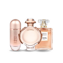 Combo de 3 Perfumes Carolina Herrera 212 VIP ROSÉ,  Paco Rabanne OLYMPÉA e Chanel COCO MADEMOISELLE